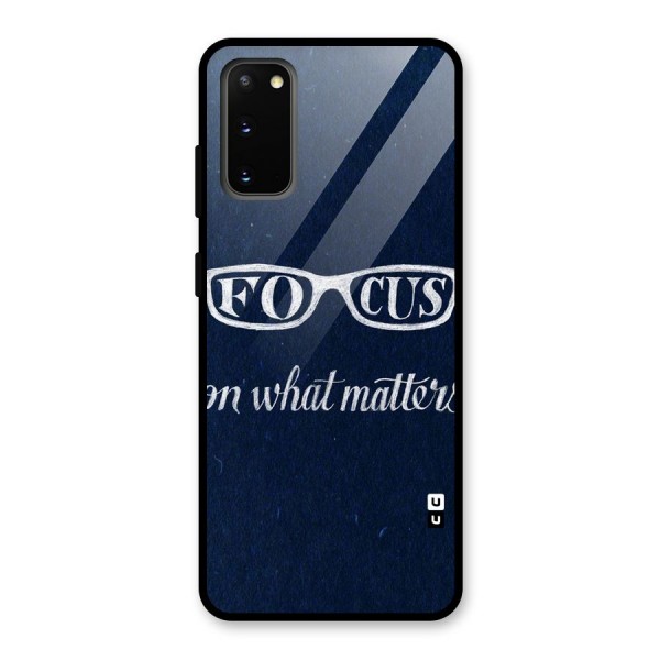 Focus Matters Glass Back Case for Galaxy S20