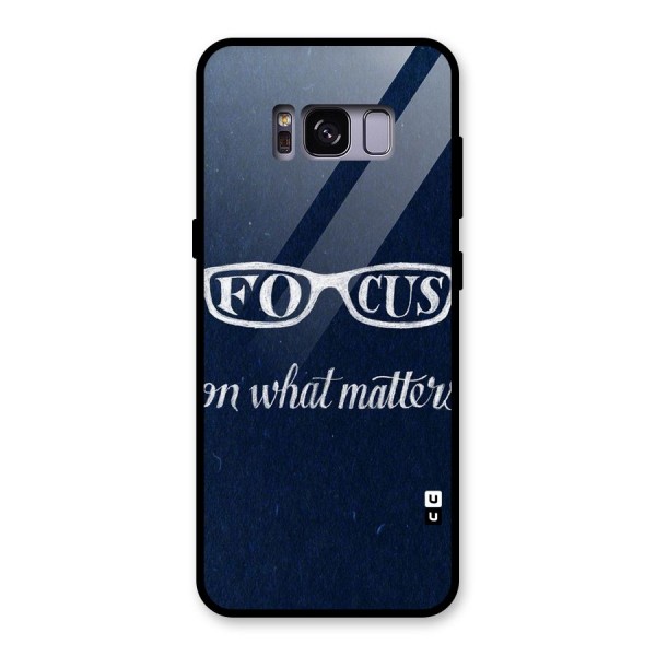 Focus Matters Glass Back Case for Galaxy S8