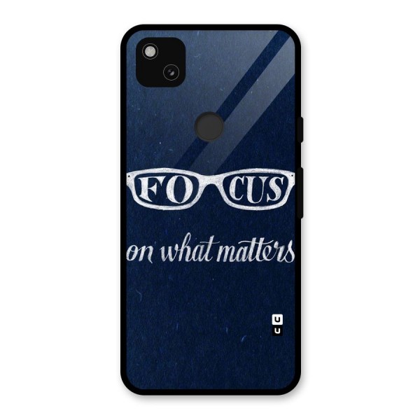 Focus Matters Glass Back Case for Google Pixel 4a