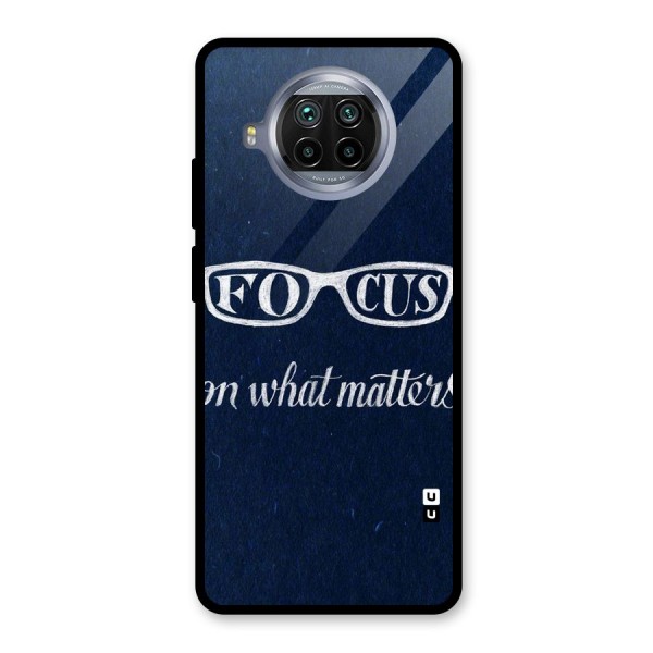 Focus Matters Glass Back Case for Mi 10i