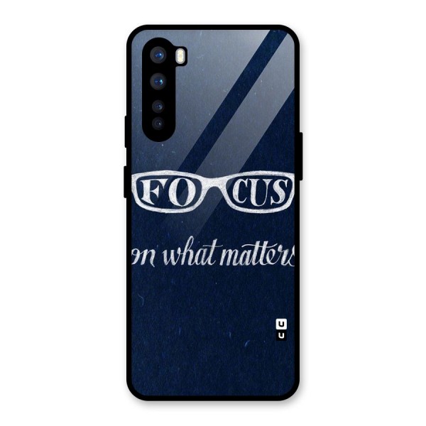 Focus Matters Glass Back Case for OnePlus Nord