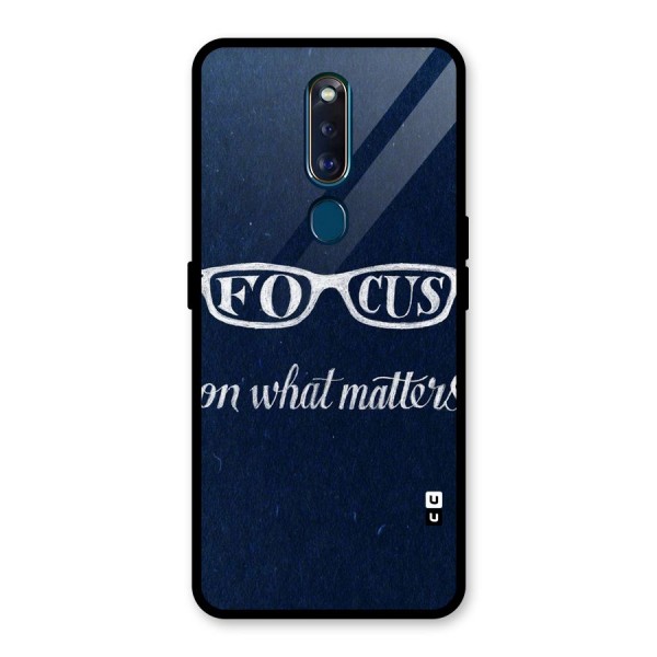 Focus Matters Glass Back Case for Oppo F11 Pro