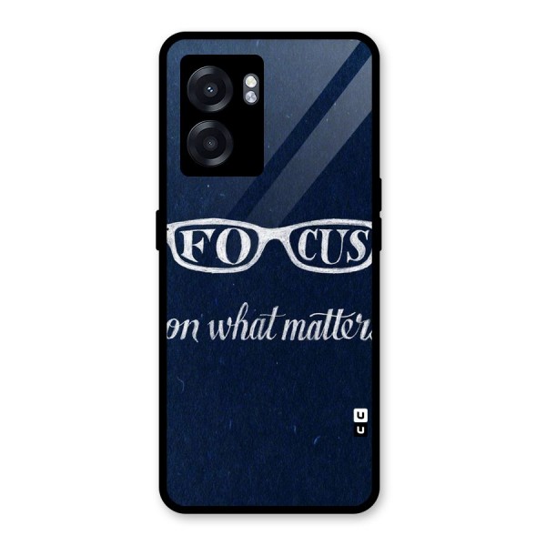 Focus Matters Glass Back Case for Oppo K10 (5G)