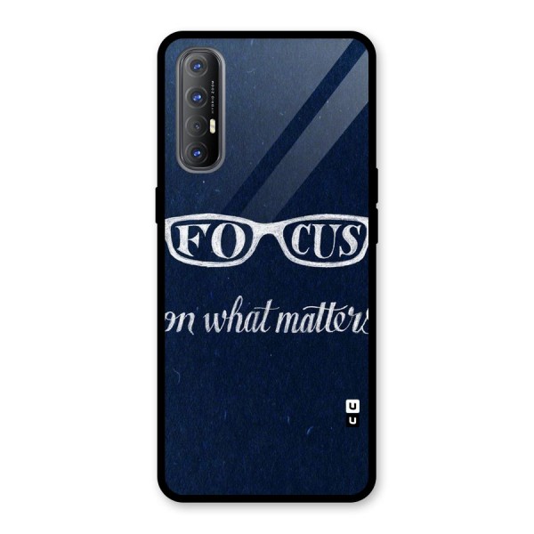 Focus Matters Glass Back Case for Oppo Reno3 Pro