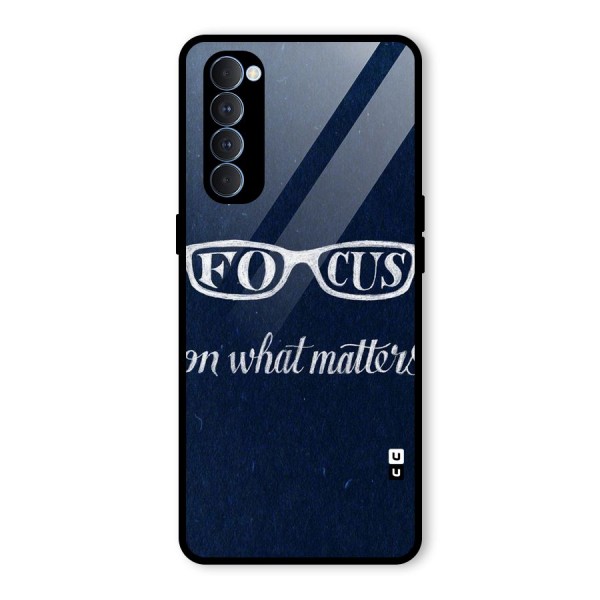 Focus Matters Glass Back Case for Oppo Reno4 Pro