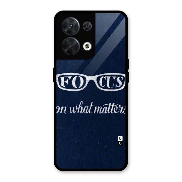 Focus Matters Glass Back Case for Oppo Reno8 5G