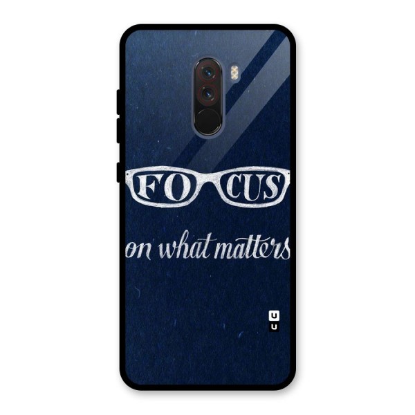 Focus Matters Glass Back Case for Poco F1