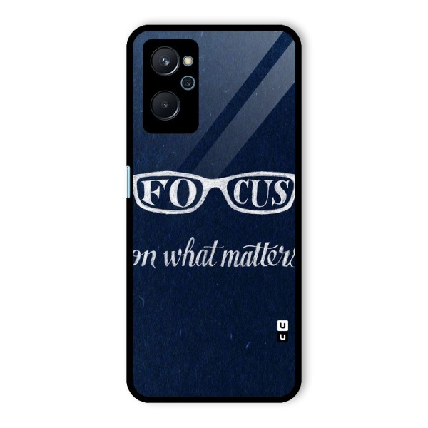 Focus Matters Glass Back Case for Realme 9i