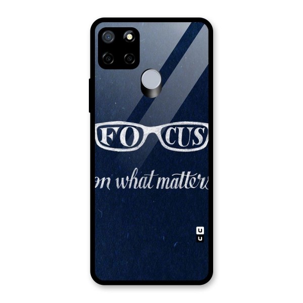 Focus Matters Glass Back Case for Realme C12