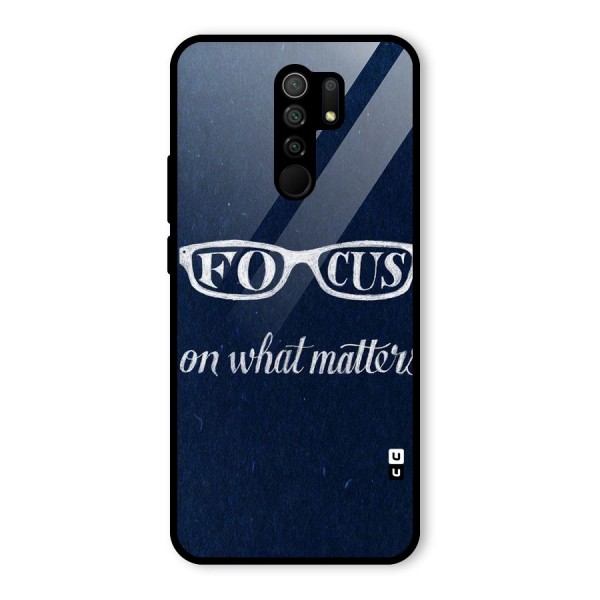 Focus Matters Glass Back Case for Redmi 9 Prime