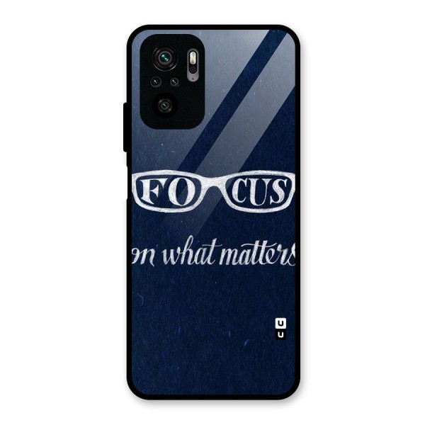 Focus Matters Glass Back Case for Redmi Note 10