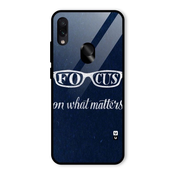 Focus Matters Glass Back Case for Redmi Note 7