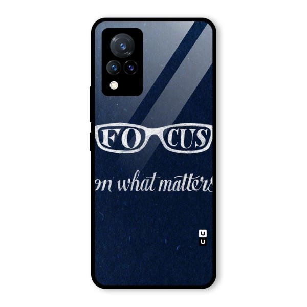 Focus Matters Glass Back Case for Vivo V21 5G