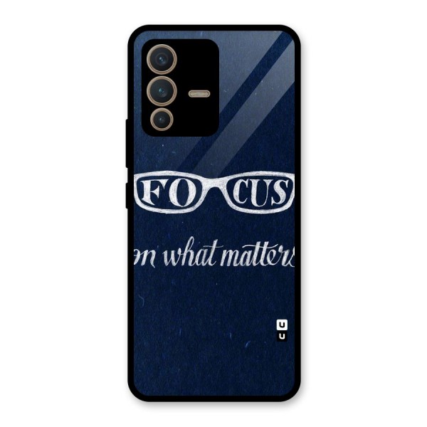 Focus Matters Glass Back Case for Vivo V23 5G