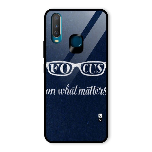 Focus Matters Glass Back Case for Vivo Y12