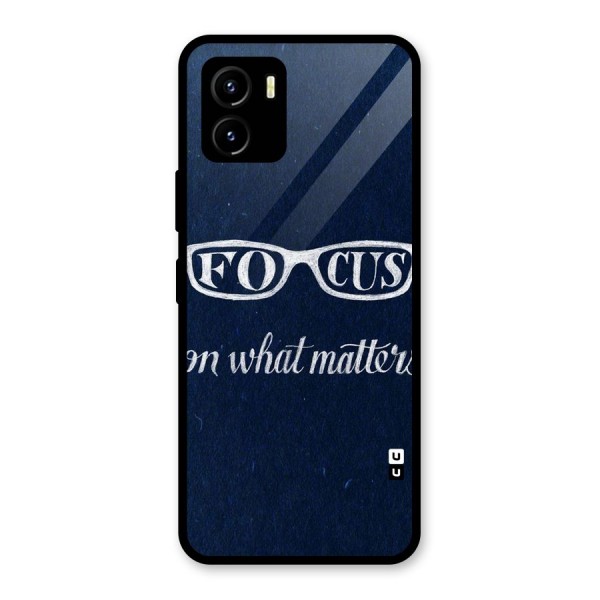 Focus Matters Glass Back Case for Vivo Y15s