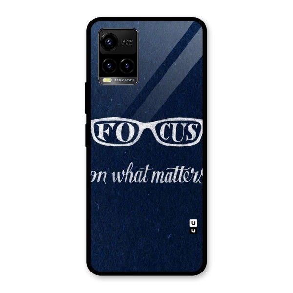 Focus Matters Glass Back Case for Vivo Y21A