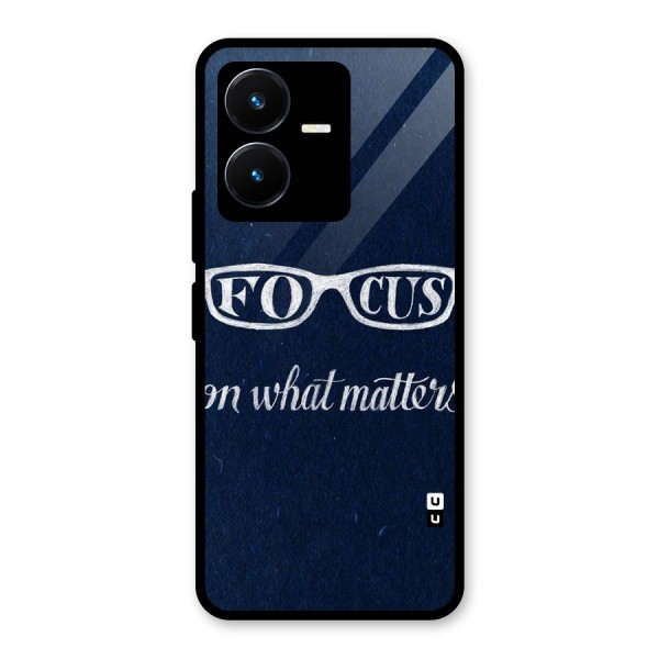 Focus Matters Glass Back Case for Vivo Y22