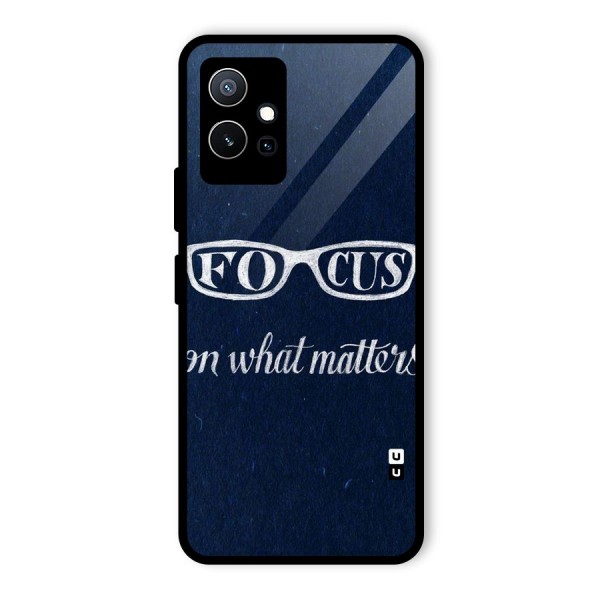 Focus Matters Glass Back Case for Vivo iQOO Z6