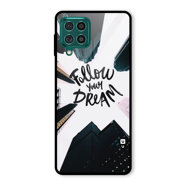 Follow Dream Glass Back Case for Galaxy F62