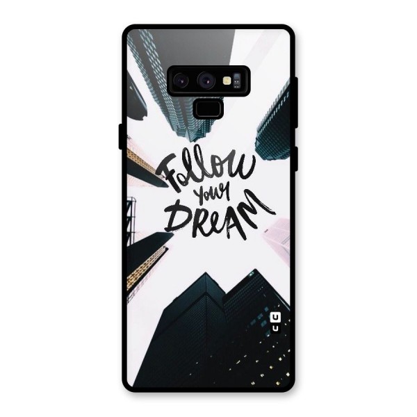 Follow Dream Glass Back Case for Galaxy Note 9