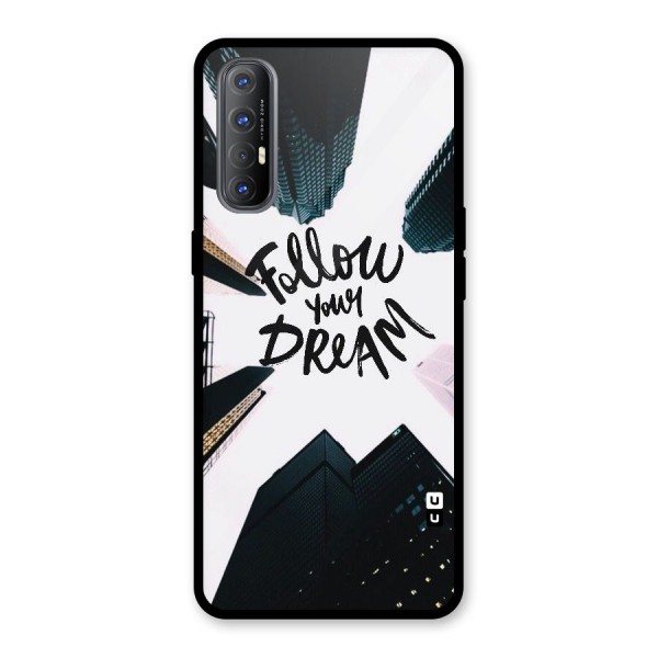 Follow Dream Glass Back Case for Oppo Reno3 Pro