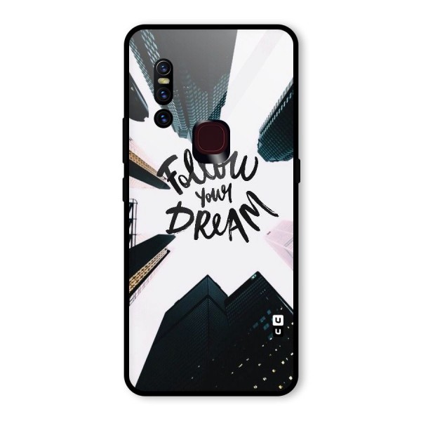 Follow Dream Glass Back Case for Vivo V15