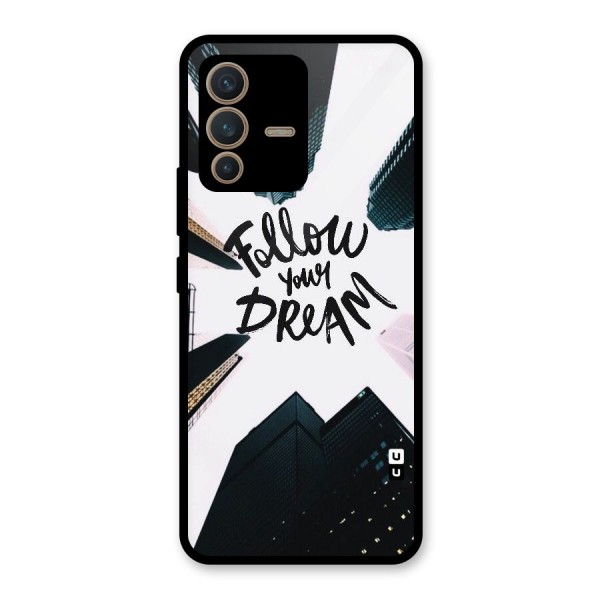 Follow Dream Glass Back Case for Vivo V23 5G