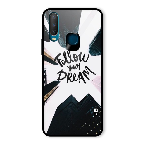 Follow Dream Glass Back Case for Vivo Y12