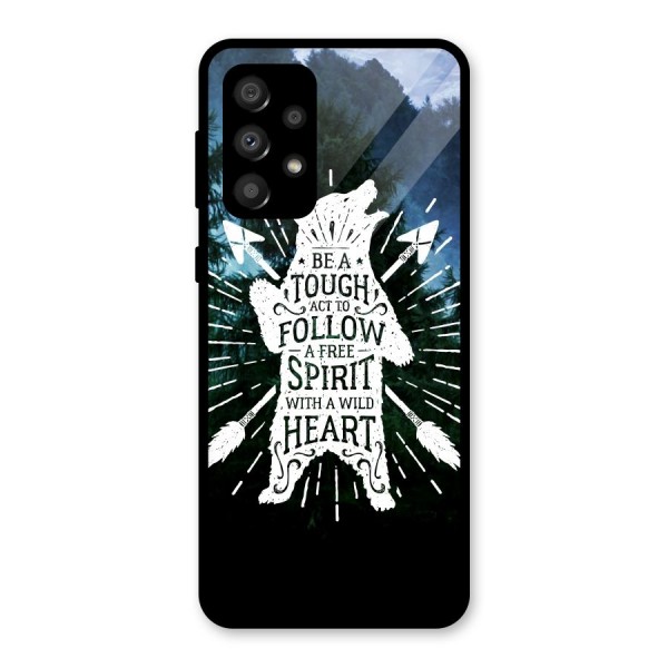 Follow Spirit Heart Glass Back Case for Galaxy A32