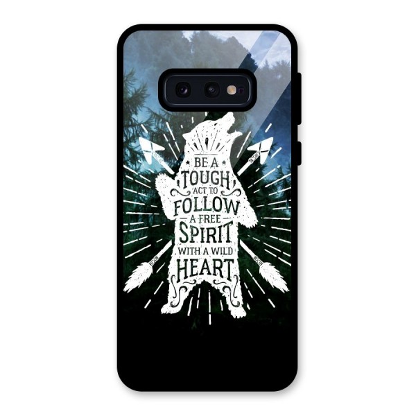 Follow Spirit Heart Glass Back Case for Galaxy S10e