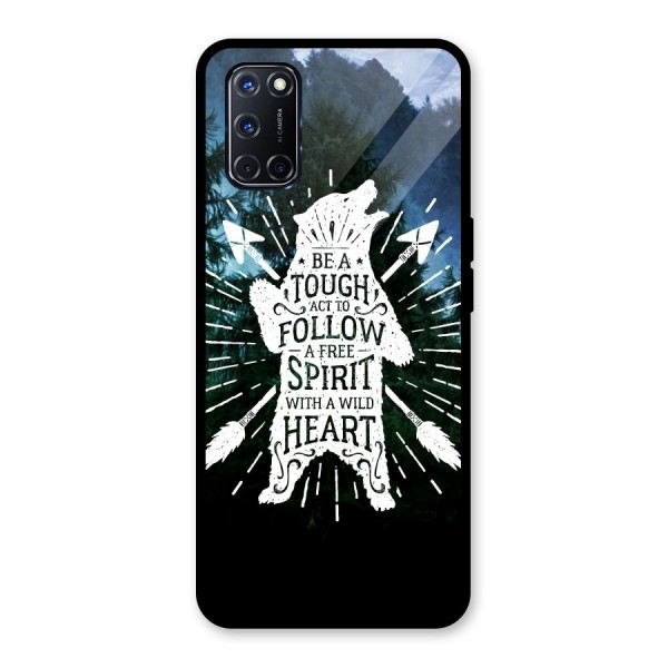 Follow Spirit Heart Glass Back Case for Oppo A52