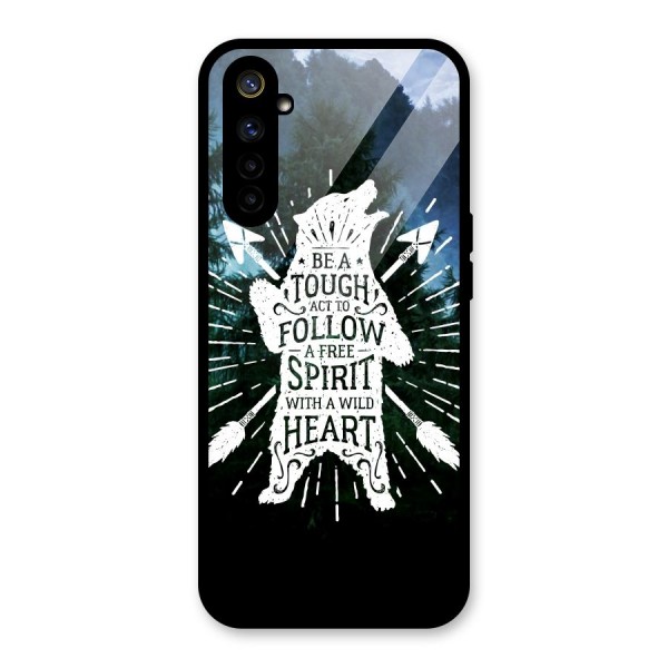 Follow Spirit Heart Glass Back Case for Realme 6