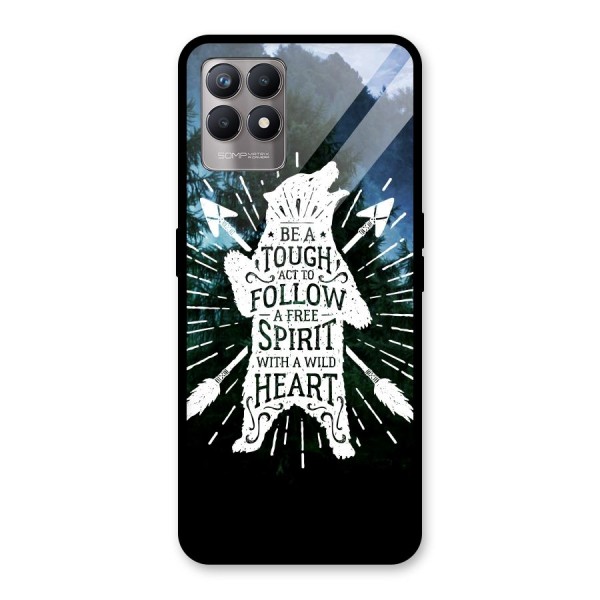 Follow Spirit Heart Glass Back Case for Realme 8i