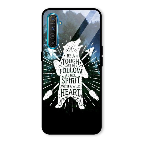 Follow Spirit Heart Glass Back Case for Realme XT