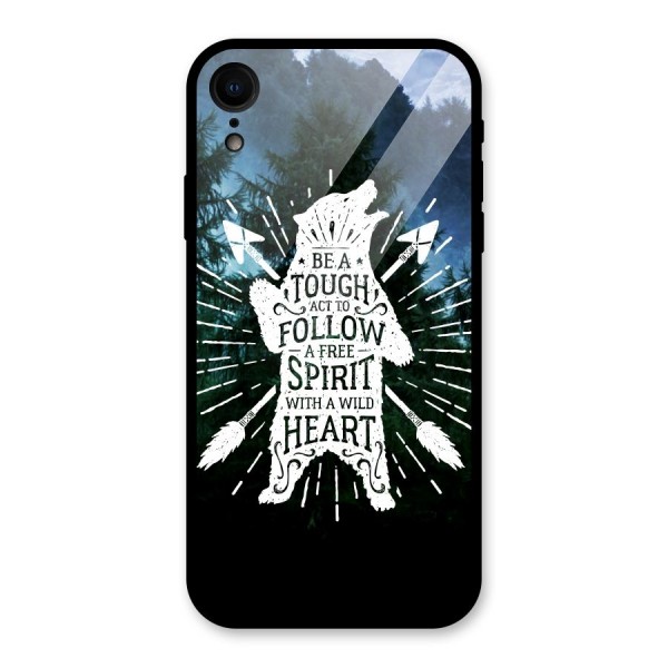 Follow Spirit Heart Glass Back Case for XR