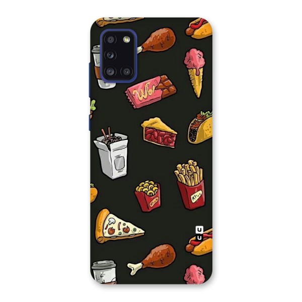 Foodie Pattern Back Case for Galaxy A31