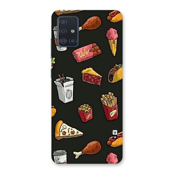 Foodie Pattern Back Case for Galaxy A51