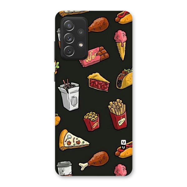 Foodie Pattern Back Case for Galaxy A72