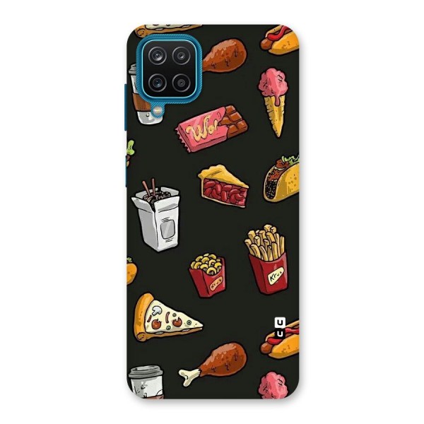 Foodie Pattern Back Case for Galaxy F12