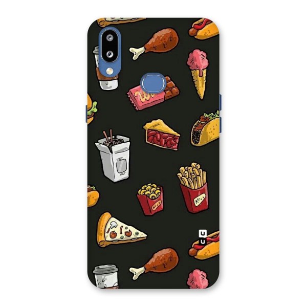 Foodie Pattern Back Case for Galaxy M01s