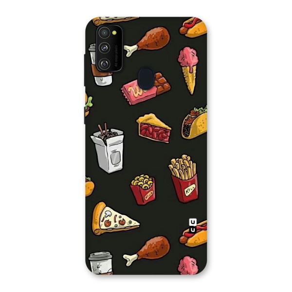 Foodie Pattern Back Case for Galaxy M21