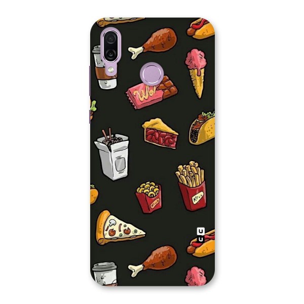 Foodie Pattern Back Case for Honor Play