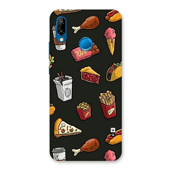 Foodie Pattern Back Case for Huawei P20 Lite