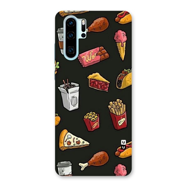 Foodie Pattern Back Case for Huawei P30 Pro