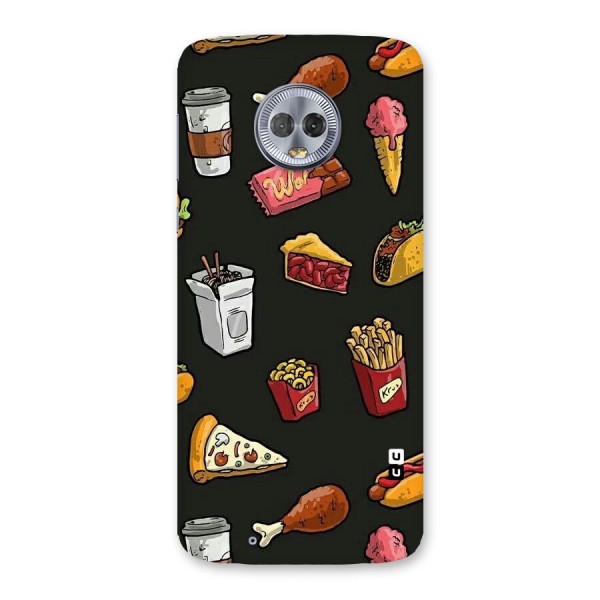 Foodie Pattern Back Case for Moto G6