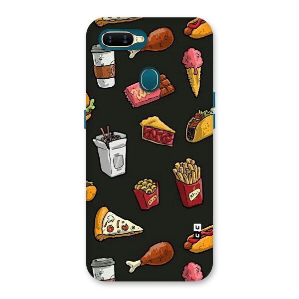 Foodie Pattern Back Case for Oppo A12