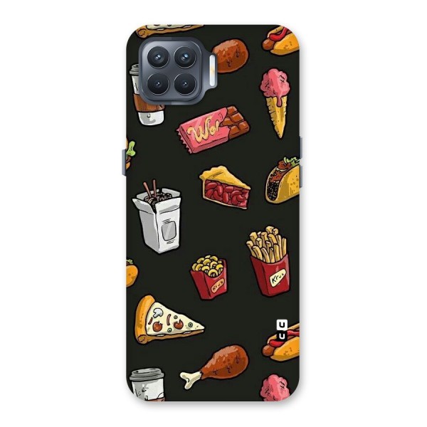 Foodie Pattern Back Case for Oppo F17 Pro