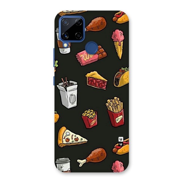 Foodie Pattern Back Case for Realme C15