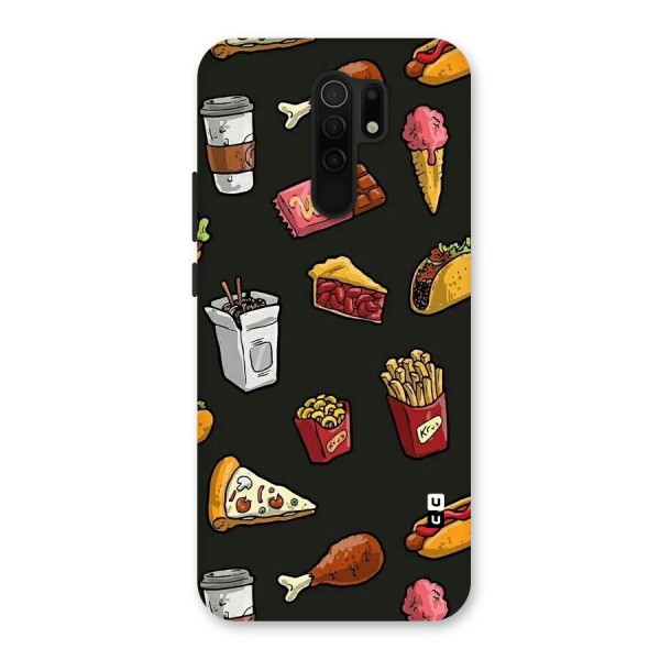 Foodie Pattern Back Case for Redmi 9 Prime